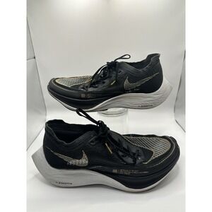 Size 8 - Nike ZoomX Vaporfly NEXT% 2 Black Metallic Gold Coin Women